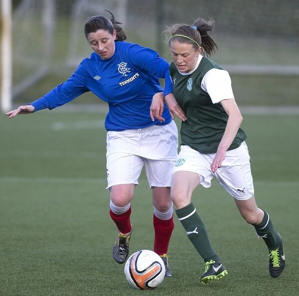 Rangers Karen Penglase Faces Off Against Hibernian in Scottish Women's Premier League Soccer Match