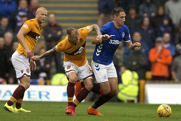 Rangers Katic Stands Firm Against Motherwell: Intense Moment at Fir Park, Ladbrokes Premiership
