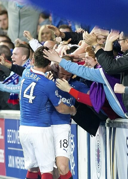 Rangers Kenny Miller's Thrilling Goal in Scottish Premiership Play-Off Semi-Final at Ibrox Stadium