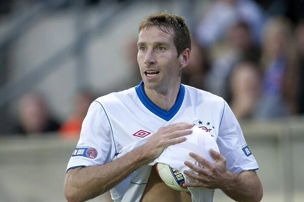 Rangers Kirk Broadfoot Scores the Winning Goal in Ramsden Cup Second Round Against Falkirk