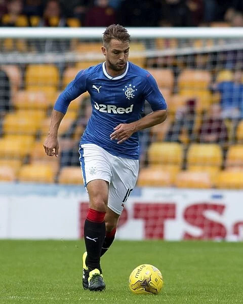 Rangers Kranjcar in Action: Betfred Cup Clash at Fir Park