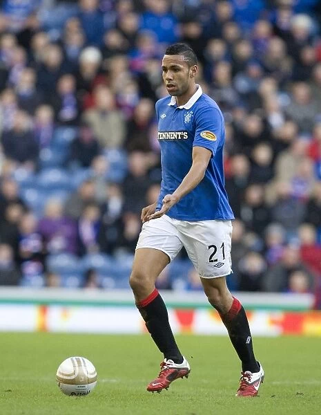 Rangers Kyle Bartley: Six-Goal Rout Celebration vs Motherwell at Ibrox Stadium (Clydesdale Bank Scottish Premier League)