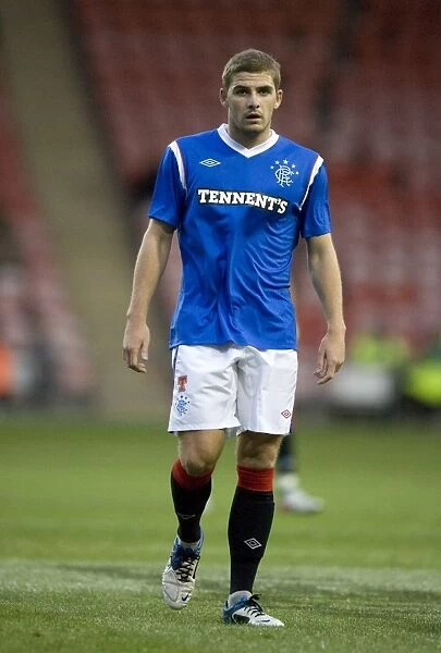 Rangers Kyle Hutton Scores the Second in a 2-0 Pre-Season Victory over Blackpool at Bloomfield Road