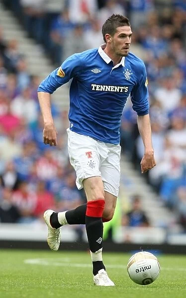 Rangers Kyle Lafferty Scores the Dramatic Winning Goal Against Kilmarnock in the Scottish Premier League at Ibrox Stadium (2-1)