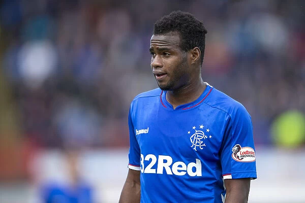 Rangers Lassana Coulibaly in Action against Hamilton Academical at Hope Central Business District Stadium