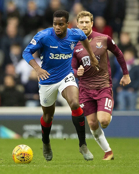Rangers Lassana Coulibaly in Action at Ibrox Stadium: Rangers vs St. Johnstone, Scottish Premiership