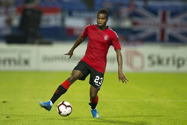 Rangers Lassana Coulibaly in Action against NK Osijek in Europa League Qualifier at Stadion Gradski