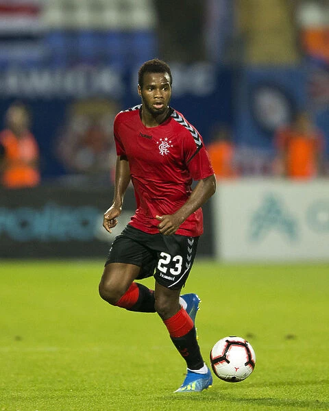 Rangers Lassana Coulibaly in Europa League Action at Stadion Gradski