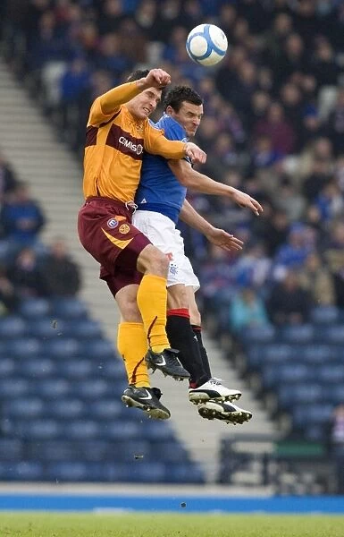 Rangers Lee McCulloch Scores Headed Goal in Co-operative Insurance Cup Semi-Final vs Motherwell (2-1)