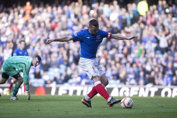 Rangers Lee McCulloch Scores the Second Goal: 3-1 Victory over East Stirlingshire at Ibrox Stadium