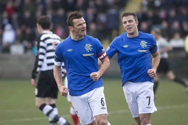 Rangers Lee McCulloch Scores Thrilling Penalty Goal: East Stirlingshire 2-6 Rangers (Scottish Third Division, Ochilview Park)