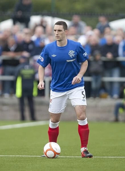 Rangers Lee Wallace Faces Off in Scoreless Battle at Annan Athletic's Galabank Stadium - Scottish Third Division Soccer Match