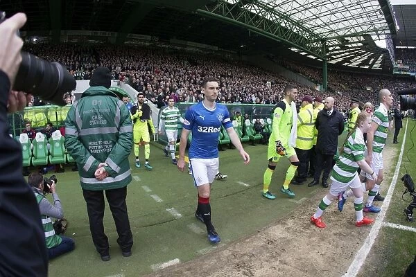 Rangers: Lee Wallace Leads Team Out at Celtic Park in Scottish Premiership Clash (2003 Scottish Cup Champions)