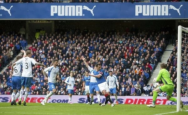 Rangers Lee Wallace Scores Dramatic Goal in Scottish Premiership Play-Off Quarterfinal at Ibrox Stadium