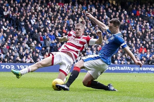 Rangers Lee Wallace Scores His Fourth Goal Against Hamilton Academical at Ibrox Stadium