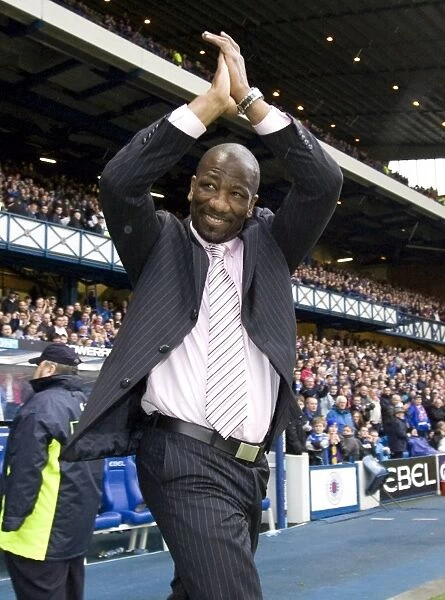 Rangers Legend Marvin Andrews Engages in Half Time Rising Stars Draw at Ibrox Stadium (Rangers vs Hibernian, CPL)