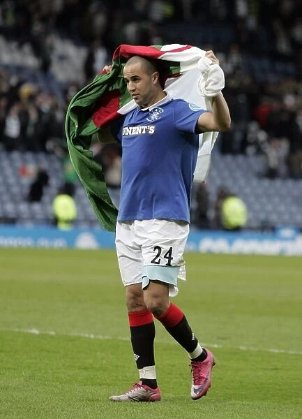 Rangers Majid Bougherra: Triumphant Cup Victory Celebration vs Celtic (Co-operative Insurance Cup Final, 2011, Hampden Stadium)