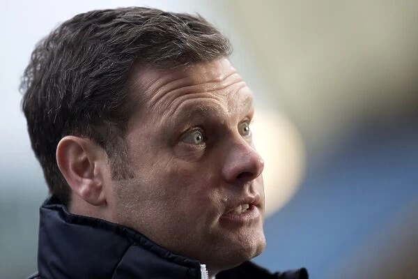 Rangers Manager Graeme Murty Discusses Tactics on the Sidelines at Rugby Park during Kilmarnock vs Rangers Match