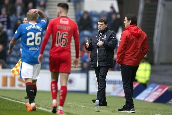 Rangers Manager Graeme Murty's Emotional Reaction: Scottish Cup Quarterfinal Victory Over Falkirk at Ibrox Stadium (2003)