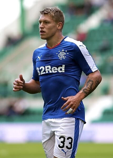 Rangers Martyn Waghorn in Action: Petrofac Training Cup Clash against Hibernian at Easter Road