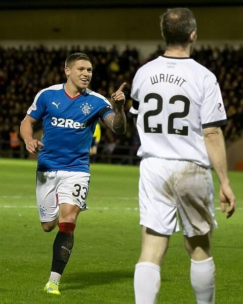 Rangers Martyn Waghorn: Celebrating Glory in the Championship Clash at Dumbarton