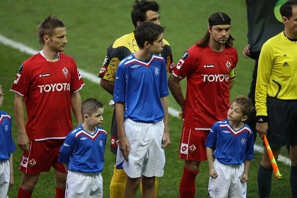 Rangers Mascots Face Off in Scoreless UEFA Cup Semi-Final 1st Leg Between Rangers and ACF Fiorentina at Ibrox