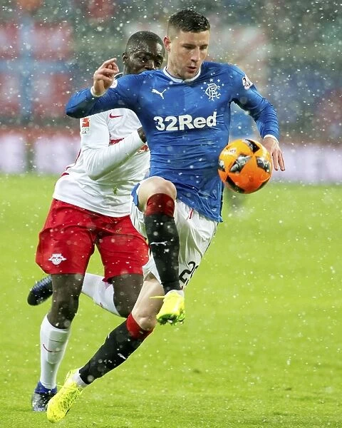 Rangers Michael O'Halloran in Action at the Red Bull Arena: RB Leipzig Friendly
