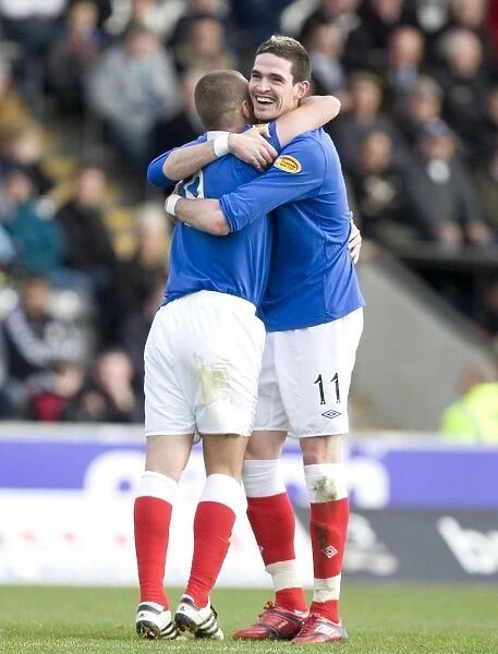 Rangers Miller and Lafferty: Unstoppable Duo Celebrates Goal Against St. Mirren (11-13-20XX 3-1)
