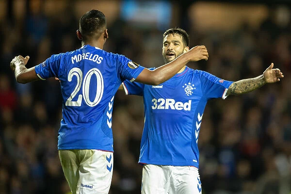 Rangers: Morelos and Candeias Double Strike Celebration in Europa League Victory at Ibrox
