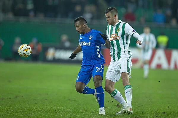 Rangers Morelos Clashes with Rapid Vienna's Barac in Europa League Showdown at Allianz Stadion