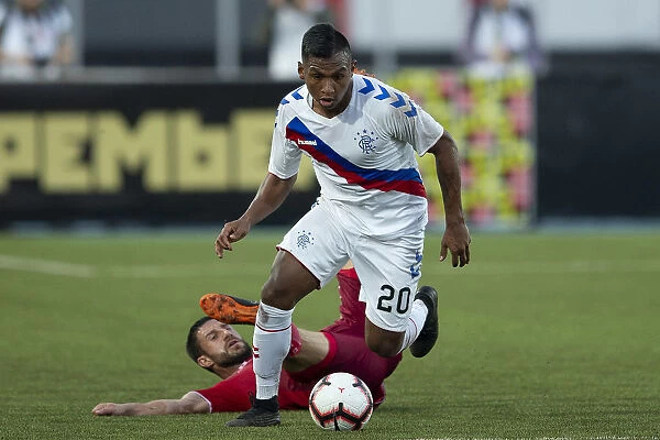 Rangers Morelos Fouls Ufa's Jokic: Europa League Penalty at Neftyanik Stadium