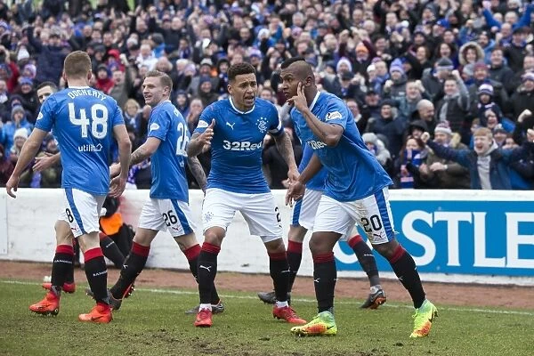 Rangers Morelos Taunts Ayr United Fans After Scoring in Scottish Cup Fifth Round