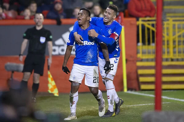 Rangers: Morelos and Tavernier Celebrate Double Strike Against Aberdeen at Pittodrie Stadium