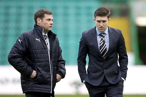 Rangers Murty and Windass: Pre-Match Unity at Celtic Park, Scottish Premiership
