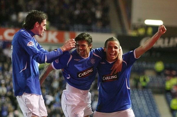 Rangers Nacho Novo and Arron Nigel: Unforgettable Moment of Triumph - 7-1 Victory over Hamilton Academical at Ibrox