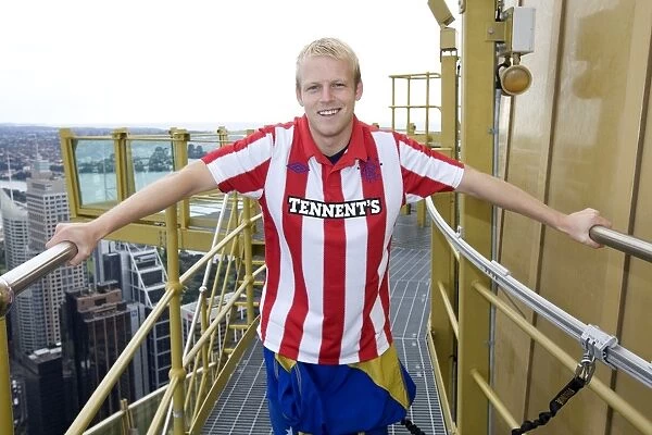Rangers Naismith Conquers Sydney: Atop the Harbour Bridge during the Skywalk at the 2010 Sydney Football Festival