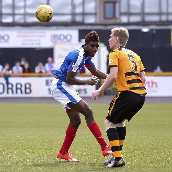 Rangers Nathan Oduwa Attempts Trick at Alloa Athletic's Indodrill Stadium