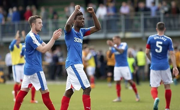Rangers Nathan Oduwa: Exulting in Championship Triumph over Alloa Athletic at Indodrill Stadium