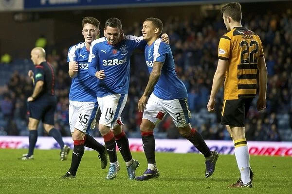 Rangers Nicky Clark Scores the Championship Goal at Ibrox