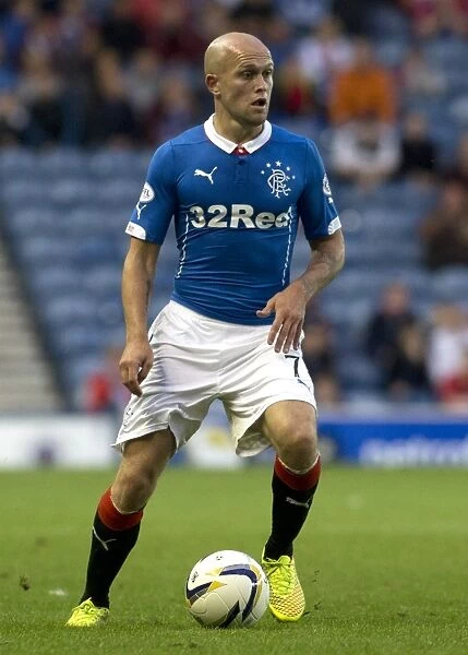Rangers Nicky Law in Action: Petrofac Training Cup First Round vs Hibernian at Ibrox Stadium (Scottish Cup Champions 2003)