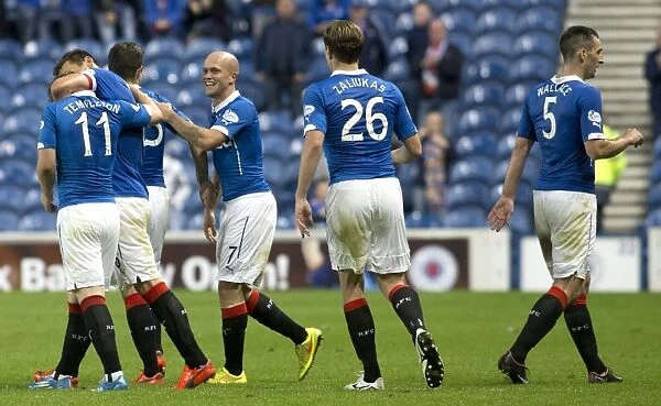 Rangers: Nicky Law Scores the Winning Goal in the Petrofac Training Cup against Hibernian at Ibrox Stadium