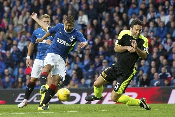 Rangers Niko Kranjcar Scores the Third Goal: Betfred Cup Victory at Ibrox Stadium