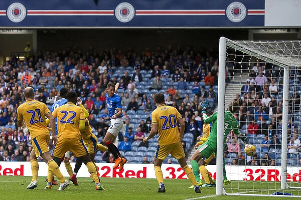 Rangers Nikola Katic Scores the Second Goal: Pre-Season Friendly vs Wigan Athletic at Ibrox Stadium