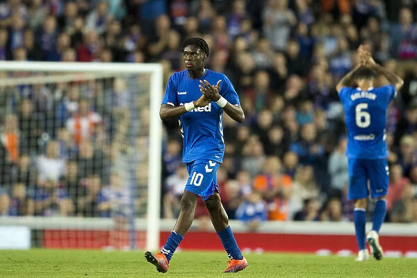 Rangers Ovie Ejaria Salutes Adoring Ibrox Fans After Europa League Substitution