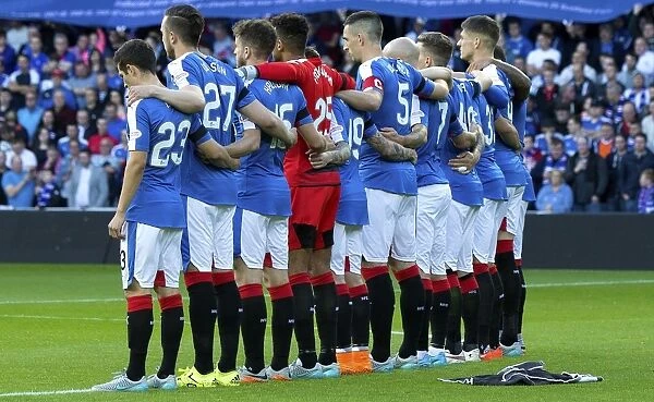 Rangers Players Honor Sammy Cox with a Minutes Silence at Ibrox Stadium (2003 Scottish Cup Winning Squad)