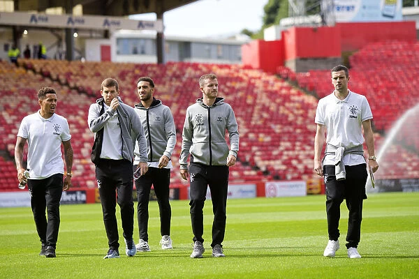 Rangers Players Prepare for Aberdeen Clash at Pittodrie Stadium - Scottish Premiership 2023
