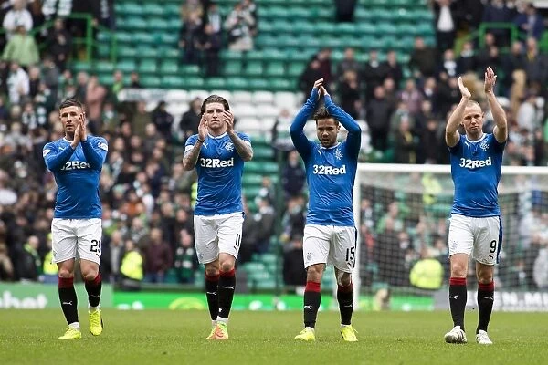Rangers Players Unite with Fans in Triumphant Applause at Celtic Park
