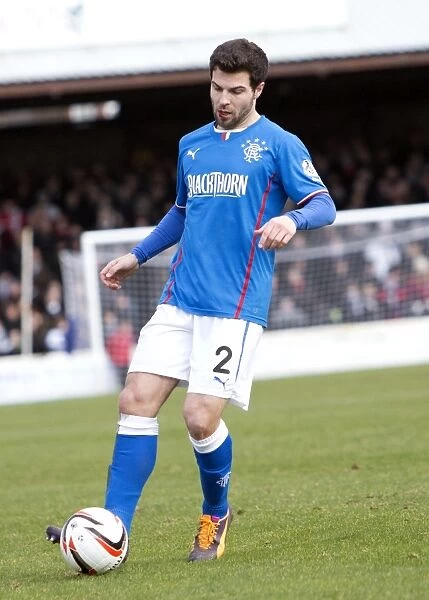 Rangers Richard Foster: Brave Warrior with Bloodied Lip in Scottish League One Clash against Ayr United - 2003 Scottish Cup Champions