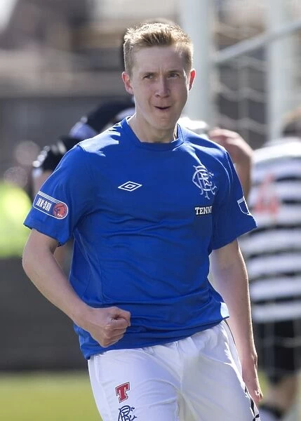Rangers Robbie Crawford Rejoices in Opening Goal: East Stirlingshire 2-4 Rangers (Irn-Bru Scottish Third Division)