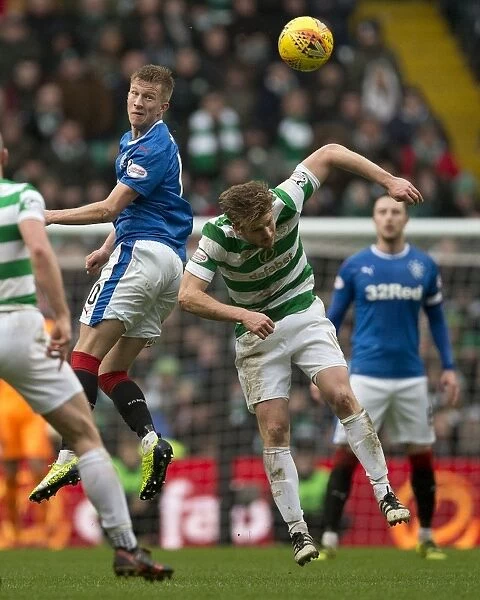 Rangers Ross McCrorie Clears the Path Amidst Intense Celtic-Rangers Rivalry in Ladbrokes Premiership